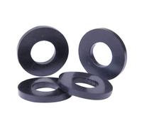GatherTOOL 10 Pz/50 pz Guarnizioni Piatte in Gomma NBR Rondella Piatta Nera Rondelle di Tenuta Olio Rubinetto Impermeabile Guarnizione Piatta O-Ring (Size : 8x18x3mm, Color : 50Pcs)