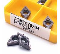 GatherTOOL 10 Pz/Scatola DCMT070204 DCMT070208 DCMT11T304 DCMT11T308 VP15TF UE6020 US735 Tornio DCMT 070204/070208 Lega Dura (Size : DCMT070208 VP15TF)