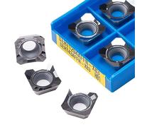 GatherTOOL 10 pz/Scatola SEHT1204 AFFN X83 H01 Inserto in Carburo di Alluminio Lega di Fresatura Indicizzabili Utensile da Tornitura SEHT 1204 Viso Tornio CNC SEKT1204