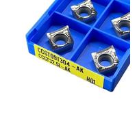 GatherTOOL 10 Pz/Set CCGT060202 CCGT060204 CCMT060208 AK HO1 Inserto in Metallo Duro CCGT09T304 CCGT09T308 CCGT120402 Tornitura di Alluminio Utensile da Taglio CNC CCGT (Size : CCGT060204-AK HO1)
