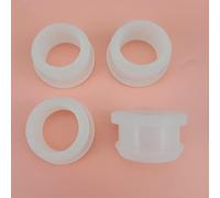 GatherTOOL 10Pcs Tappi for Fori in Gomma siliconica Trasparente Tappi terminali Passacavo a Scatto 4.5mm-50.6mm Bung Wire Cable Protect Bush (Color : Transparent, Size : 13mm(Bore 10mm))