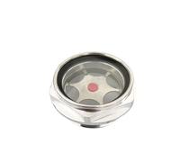 GatherTOOL 1Pc Raccordi for Tubi di Vetro di Vista M10 M12 M14 M16 M18 M20 M22 M24 M26 M27 M30 M33 Maschio in Lega di Alluminio Livello Olio Sight Finestra di Vetro Esagonale for Compressore d'Aria