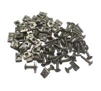 GatherTOOL 30/20/10 Set Moto Auto Scooter ATV Ciclomotore Ebike Coperchio in plastica Fermo in Metallo Vite autofilettante e Clip M4 / M5 4.2mm / 4.8mm (Color : M4x12 (30pcs)