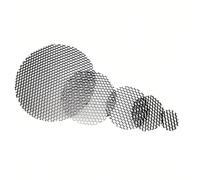 GatherTOOL 5 pz/Set LED Luce Morbida Ombra Cappa da Incasso Faretto Nero Rotondo A Nido d'Ape Copertura della Maglia Anti-riflesso Anti-abbagliante Luce di Alluminio (Color : 65mm)