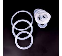GatherTOOL 5Pcs Guarnizione di Tenuta in Silicone 1/2 "3/4" 1 "1.5" 2 "2.5" 3 "3.5" 4 "Tri Morsetto Rondella Sanitaria Striscia Homebrew Diottrie Ghiera Birra (Size : 32x50.5mm)