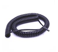 GatherTOOL Cavo a Spirale Estensibile telescopico a Molla a 4 Fili 24AWG0.2mm /20AWG0.5mm /17AWG1.0mm /14AWG2.0mm (Size : 20AWG0.5MM, Color : 1.2 Meters)