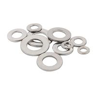 GatherTOOL Rondelle Piatte Rondella in Acciaio Inox 316 di Grado Marino for bulloni metrici e Viti M2 M25 m3 M4 M5 M6 M8 M10 M12 M20 (Inner Diameter : M6 (M6x12x1.6), Number of PCS : 30Pcs)