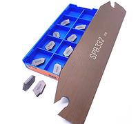 GatherTOOL SPB226 SPB326 SPB426 SPB332 SPB432 SPB532 SP200 SP300 SP400 Inserto for Taglio SPB e scanalato Tornio CNC Portautensili SPB (Size : SPB26-3 (SPB326), Color : No Blades)