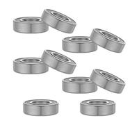 GATHINESS 10 Pezzi Cuscinetto Lineare a Scanalatura V ad Alta Velocità, Argento, in Acciaio per Cuscinetti ad Alto Tenore di Cromo, Rotazione Efficiente e Resistente All'usura,