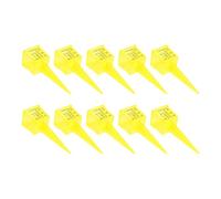 GATHINESS 10 Pezzi Misuratore di Pioggia Giallo in Plastico per Uso lungo Termine, Pratico e Creativo, per Giardino e Irrigazione Accurata delle Precipitazioni