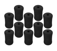 GATHINESS 10 Pezzi Rullo in Spugna Nero e Attrezzi Palestra | Ricambio Rapido e Design Multifunzione, per Allenamento Domestico e Manutenzione Attrezzature, Spugna Nera