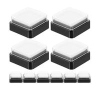 GATHINESS 10 Pezzi Tamponi di Inchiostro Vuoti per Timbri 3x3cm in Spugna e Plastica, Alta Densità e Distribuzione Uniforme Dell'inchiostro per Pittura Le Dita