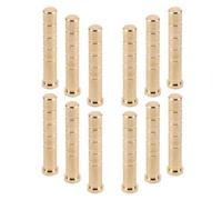 GATHINESS 12 Pezzi Inserti in Ottone per Frecce da Caccia da 6,2mm Peso da 100 Grain, Installazione Semplice, Migliorano Le Prestazioni della Freccia per Professionisti e Principianti