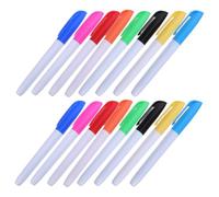 GATHINESS 16 Pezzi Pennarello Scrittura Resistente e Chiara Scorrevole a Cancellazione Bianca Base D'acqua, Plastico per Lavagna in Aula Scuola