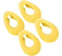 GATHINESS 2 Paia Copri Orecchie Protezione Termica per Tintura Chioma in Silicone Giallo e Protezione Orecchie per Saloni di Parrucchieri e Uso Domestico