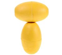 GATHINESS 2 Pezzi Boa Galleggiante Ovale Gialla per Kayak, Corda e Ormeggio | PVC ed EVA, Foro Centrale Liscio da 1, 2cm, Due Pezzi, per Linee Marine