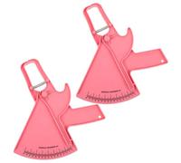 GATHINESS 2 Pezzi Calibro Plicometrico per Grasso Corporeo, Misuratore Massa Grassa in Plastica Rosa, per Fitness e Casa, Monitora i Progressi, Impugnatura Ergonomica
