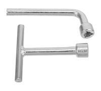 GATHINESS 2 Pezzi Chiave Triangolare in Acciaio Inox per Dadi a Bussola Triangolare, Argento, per Quadri Elettrici e Contatori Elettrici, Uso Industriale e Professionale