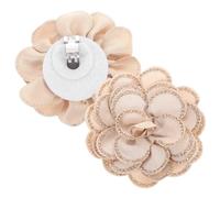GATHINESS 2 Pezzi Fermagli per Scarpe Fiore Color Caffè, Leggeri Decorazione con Pietre, Accessori Eleganti per Scarpe da Sposa Invernali