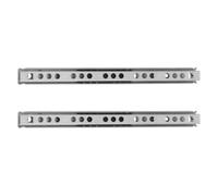 GATHINESS 2 Pezzi Guide per Cassetti in Acciaio Laminato a Freddo Larghezza 17mm Doppia Direzione e Scorrimento Silenzioso per Casa e Ufficio