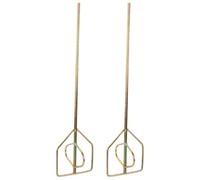 GATHINESS 2 Pezzi Miscelatore per Trapano, Asta Miscelatrice per Vernice e Cemento in Acciaio Oro, Versatile, per Elettroutensili, per Pittura e Lavori di Edilizia