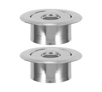 GATHINESS 2 Pezzi Piastra di Copertura per Testina Sprinkler in Metallo da 24mm Installazione Rapida e Resistenza ad Alte Temperature, per Uso Domestico e Locali Pubblici