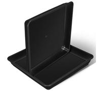 GATHINESS 2 Pezzi Sottovasi Plastica Rettangolari 40 CM Vassoi Antigoccia per Piante da Interno ed Esterno Base Stabile per Vasi Fino a 365 CM Materiale PP Resistente