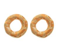 GATHINESS 2 Pezzi Tappetini per Ciotola Sonora Buddhista in Cotone Leggero e Portatile, Cuscini per Campane Tibetane Significato Buddhista per Meditazione e Relax Colore Colore Casuale