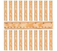 GATHINESS 20 Righelli di Legno Dritti Multifunzione 15 Cm per Studenti Uso Domestico Scuola Ufficio Strumenti di Misurazione Robusti Resistenti All’usura Scala Precisa