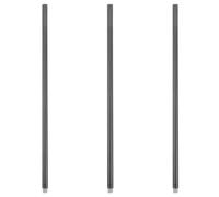 GATHINESS 3 Pezzi Prolunga per Gancio da Giardino, 9,8 Pollici Filettata | Ferro Nero, Collegamento Robusto e Installazione Facile, per Picchetto a Terra e Gancio a S Forma