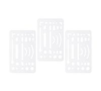 GATHINESS 3 Pezzi Scudo da Disegno in Plastica Trasparente per Cancellare senza Danneggiare la Carta, Strumento Portatile Semplice ed Elegante per Artisti e Ufficio