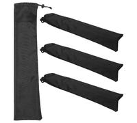 GATHINESS 4 Pezzi Borsa per Pali Tenda Chiusura a Coulisse, Nera | Canvas e Tessuto Oxford, per Pali da Tenda, Organizzazione nel Trasporto, Uso Campeggio e Arrampicata
