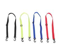 GATHINESS 4 Pezzi Cinghia Porta-stivali da Sci Regolabile 1,5m in Nylon PP | Set 25mm, Colori Rosso Blu Nero e Verde Chiaro, per Trasporto e Uso in Montagna