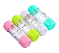 GATHINESS 4 Pezzi Contenitore per Lenti Contatto Rigide Rgp, Plastico | Custodia Igienica per Viaggio e Tavolo, Controllo Rapido, Organizzazione per Colore, 31 Grammi