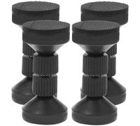 GATHINESS 4 Pezzi Fermaparete Regolabile per Testiera Letto 7,7-9cm, Nero | EVA e Plastica, Protezione Muro e Riduzione Rumore, per Stabilizzare Mobili Durante il Sonno