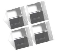 GATHINESS 4 Pezzi Prisma Compatto e Ottico Alta Triangolare Trasparenza Cristallo in Design per Esperimenti Didattici Fotografia Scientifica in Laboratorio e Insegnamento