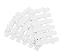GATHINESS 4 Pezzi Recinzione da Giardino in Plastica Bianca Riutilizzabile per Bordure Aiuole e Percorsi, Stile Pastorale Semplice ed Elegante per Decorazioni Esterne