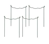 GATHINESS 4 Pezzi Supporto per Piante Rampicanti in Ferro Verde, Leggero e Resistente, Palo di Sostegno per Giardino e Terrazza