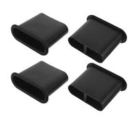 GATHINESS 4 Pezzi Tubo Reflex Piatto Tt-19 in Plastica Nero per Cassa Acustica