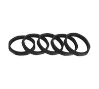 GATHINESS 5 Pezzi Anello Protettivo per Microfono Antiscivolo Nero in Plastico 8 Angoli, Accessorio Antiurto per Microfono Wireless e Interviste di Notizie