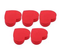 GATHINESS 5 Pezzi Decorazione Cuore per Antenna Auto, Accessorio EVA | Ornamento Esterno per Veicolo, Facile da Trovare, Non Altera L’antenna, Stile Carino per Guidatori