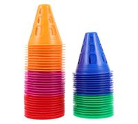 GATHINESS 50 Pezzi Coni di Allenamento Morbidi per Pattinaggio a Rotelle in PVC, Set da Multicolore, per Scuole e Comunità, Applicazione Versatile
