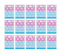 GATHINESS 50 Sacchetti Plastica Rivelazione del Sesso per Feste Compleanno, Borse Tote Colorate per Bomboniere, Confezione da 50 Pezzi per Festa Gender Reveal e Bambina