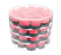 GATHINESS 60 Pezzi Overgrip per Racchetta da Tennis, Nastro Grip Racchetta, Pu Rosso, Antiscivolo, per Impugnature di Racchette e Atleti