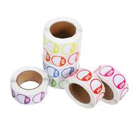 GATHINESS 7 Pezzi di Etichette Adesive Colorate Removibili Design Lettere Inglesi per Gestione Inventario, Adesivi in Rame per Ristoranti e Boutique