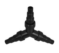 GATHINESS Adattatore Y per Pompa Acqua Nero in ABS Valvole, Facile Montaggio e Distribuzione Efficiente per Filtri Acquario e Pompe Fontana in Acqua e Salata