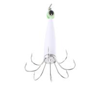 GATHINESS Amo Creativo per Calamari a 8/10 Punte Occhi Esca Luminosa Resistente per Pesca in Mare Profondo Attrezzatura da Pesca Leggera e Robusta per Esche Morbide Colore Colore Casuale