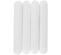 GATHINESS Barre Magnetiche Facili da Pulire per Agitatore 4 Pezzi in Ptfe Bianco Bastoncini Cilindrici ad Alte Prestazioni per Laboratorio per Mescolatore Magnetico Riutilizzabile
