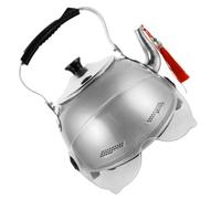 GATHINESS Cappello Teiera Steampunk Argento in Acciaio Inox per Foto | Accessorio Divertente per Creator, Uso in Riprese e Feste di Capodanno, Poliestere e ABS