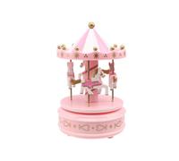 GATHINESS Carillon Giostra Rosa Romantico in Plastica Musica a Scossa per Decorazione da Scrivania e Regalo di Compleanno per Bambine